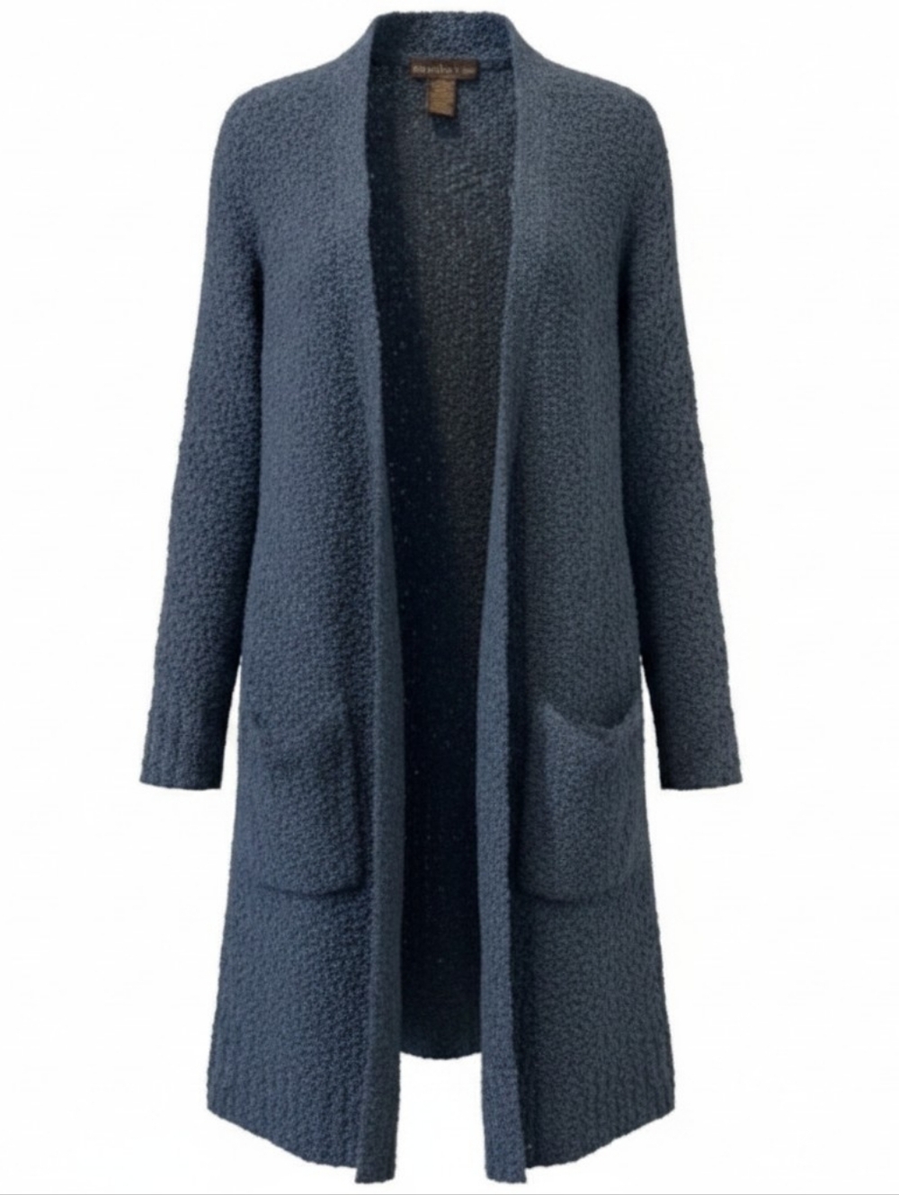Alexandra + Oak Blue Long Duster Cardigan Sweater With Pockets XL